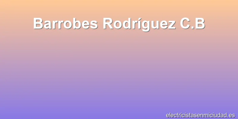 Barrobes Rodríguez C.B