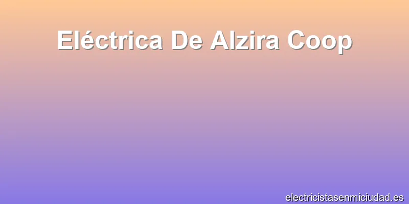 Eléctrica De Alzira Coop