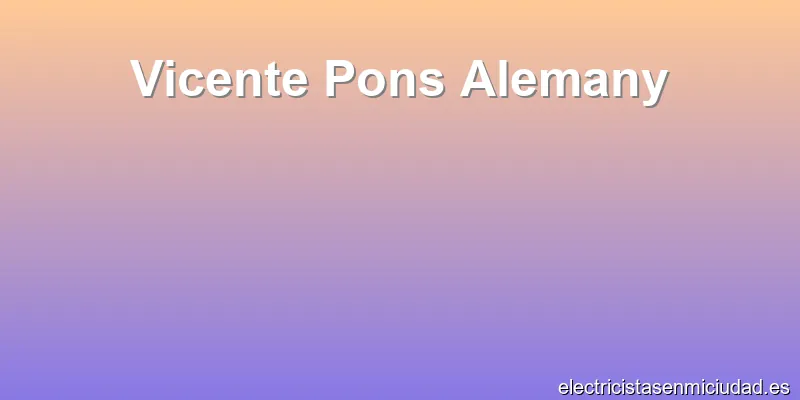 Vicente Pons Alemany