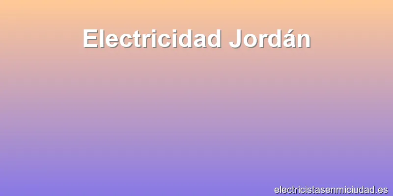 Electricidad Jordán