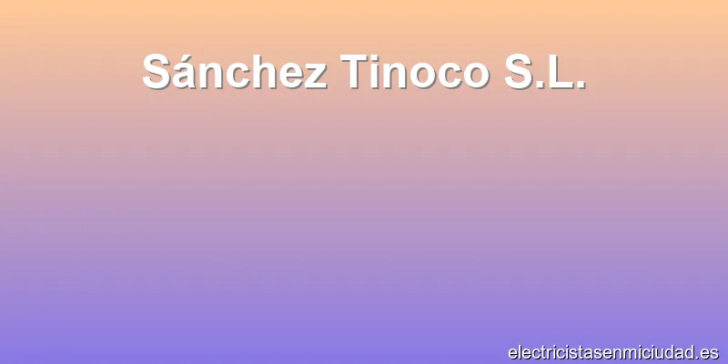 Sánchez Tinoco S.L.