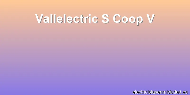 Vallelectric S Coop V