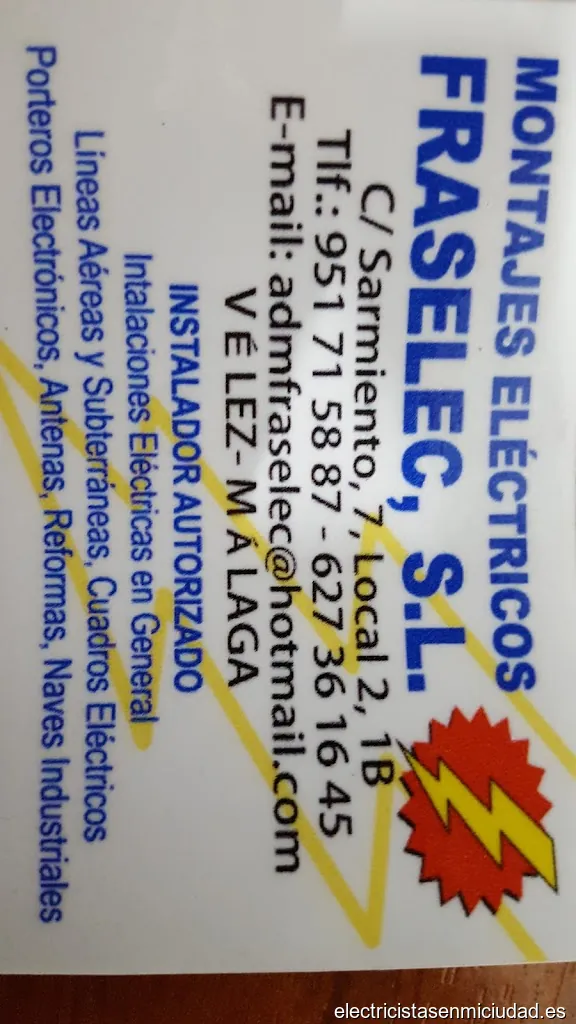 Montajes Eléctricos Fraselec S L