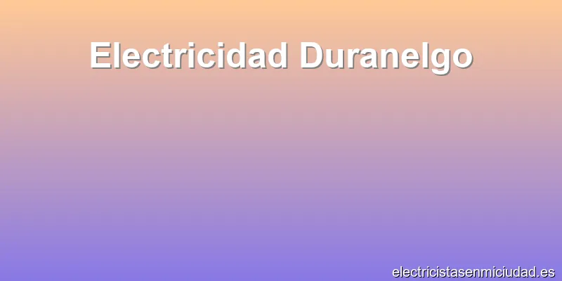 Electricidad Duranelgo