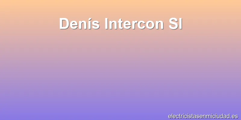 Denís Intercon Sl
