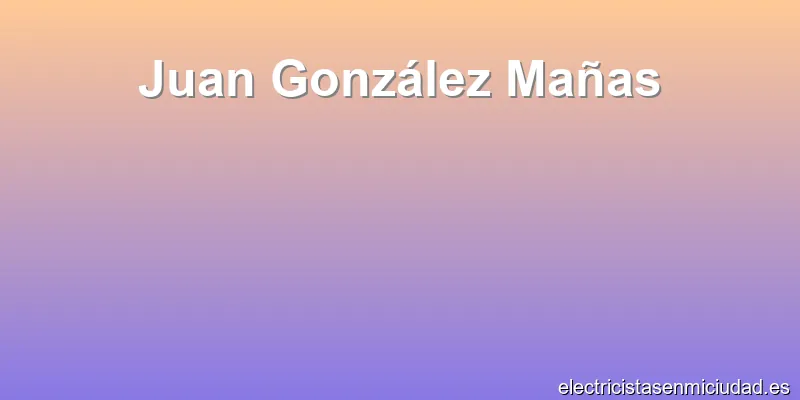 Juan González Mañas