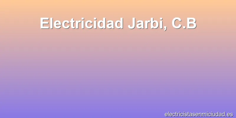 Electricidad Jarbi, C.B