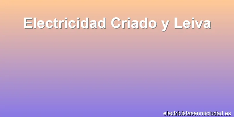Electricidad Criado y Leiva