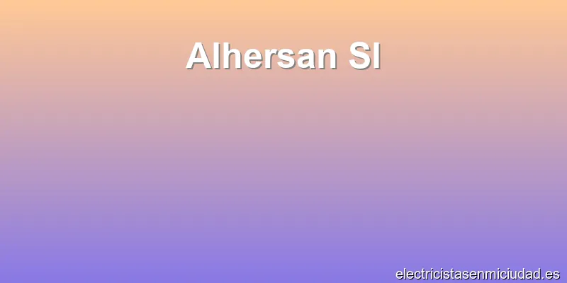 Alhersan Sl