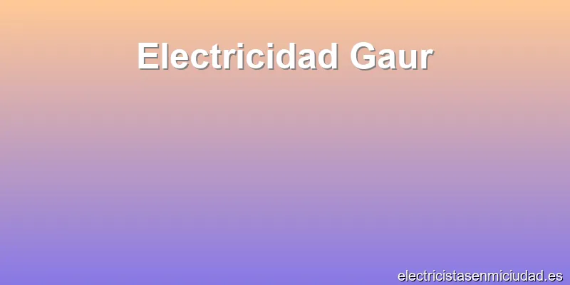 Electricidad Gaur