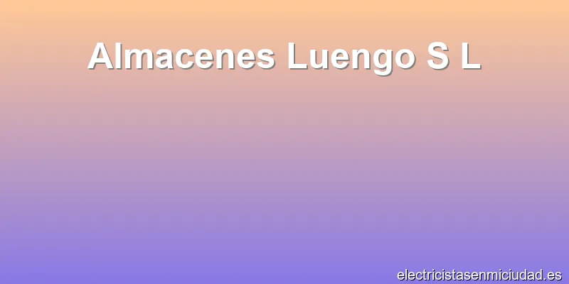 Almacenes Luengo S L