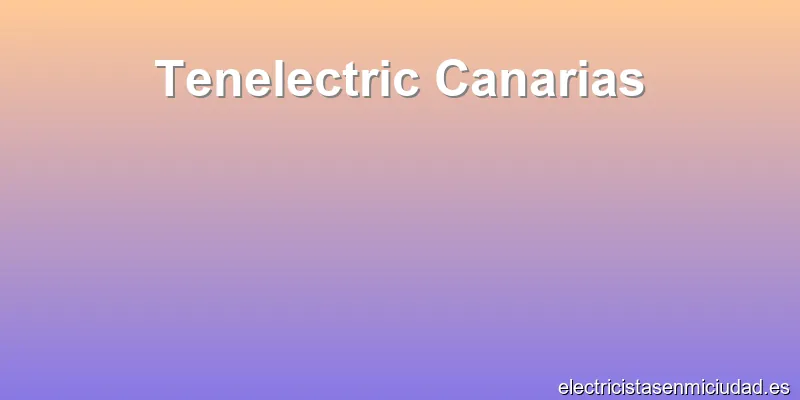 Tenelectric Canarias