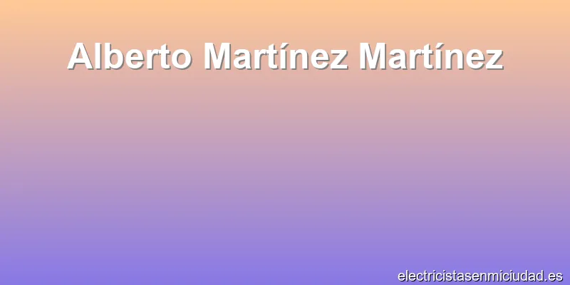 Alberto Martínez Martínez