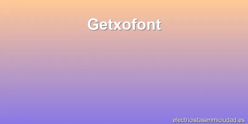 Getxofont