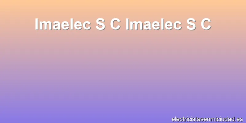 Imaelec S C Imaelec S C