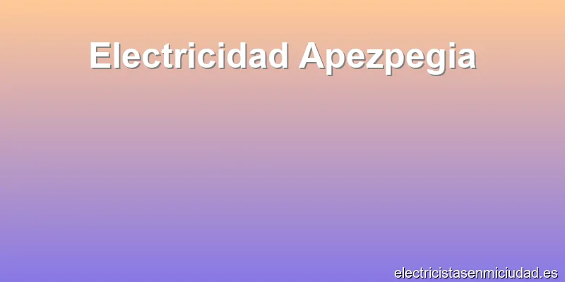 Electricidad Apezpegia