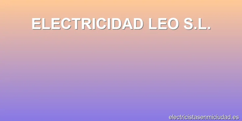 ELECTRICIDAD LEO S.L.