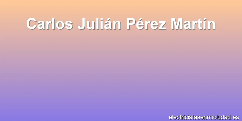 Carlos Julián Pérez Martín