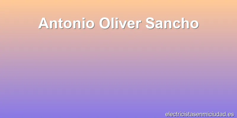 Antonio Oliver Sancho