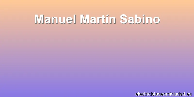 Manuel Martín Sabino