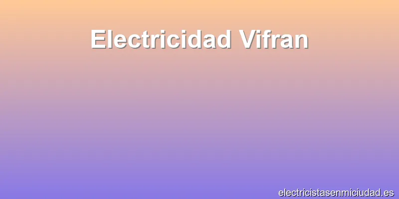 Electricidad Vifran