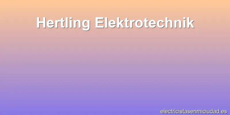 Hertling Elektrotechnik