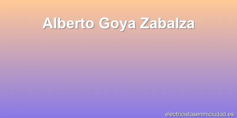 Alberto Goya Zabalza