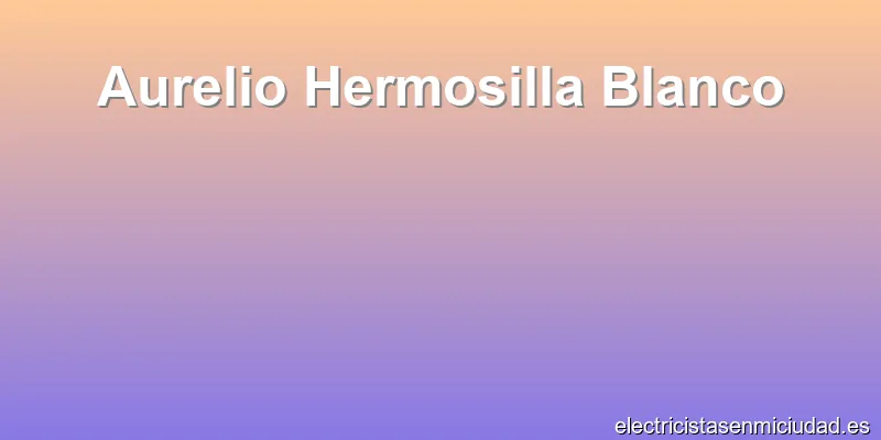 Aurelio Hermosilla Blanco