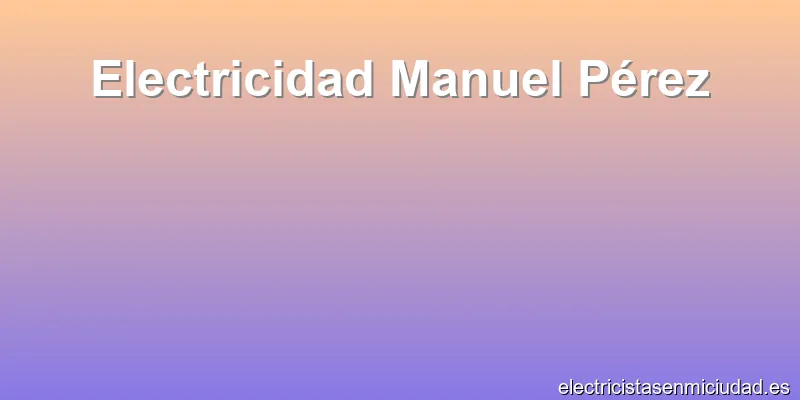Electricidad Manuel Pérez