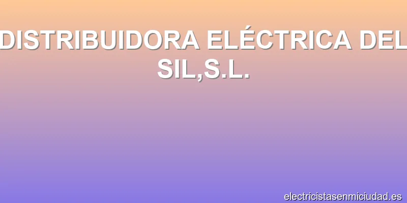 DISTRIBUIDORA ELÉCTRICA DEL SIL,S.L.