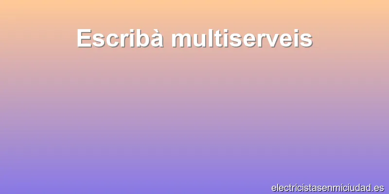Escribà multiserveis