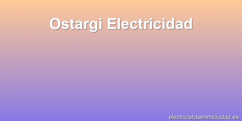 Ostargi Electricidad
