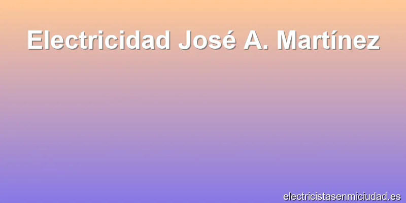 Electricidad José A. Martínez