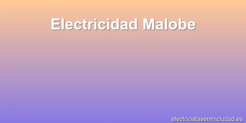 Electricidad Malobe