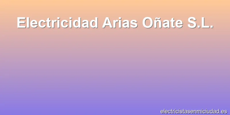 Electricidad Arias Oñate S.L.