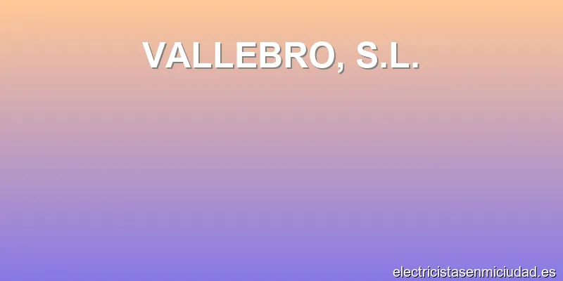 VALLEBRO, S.L.